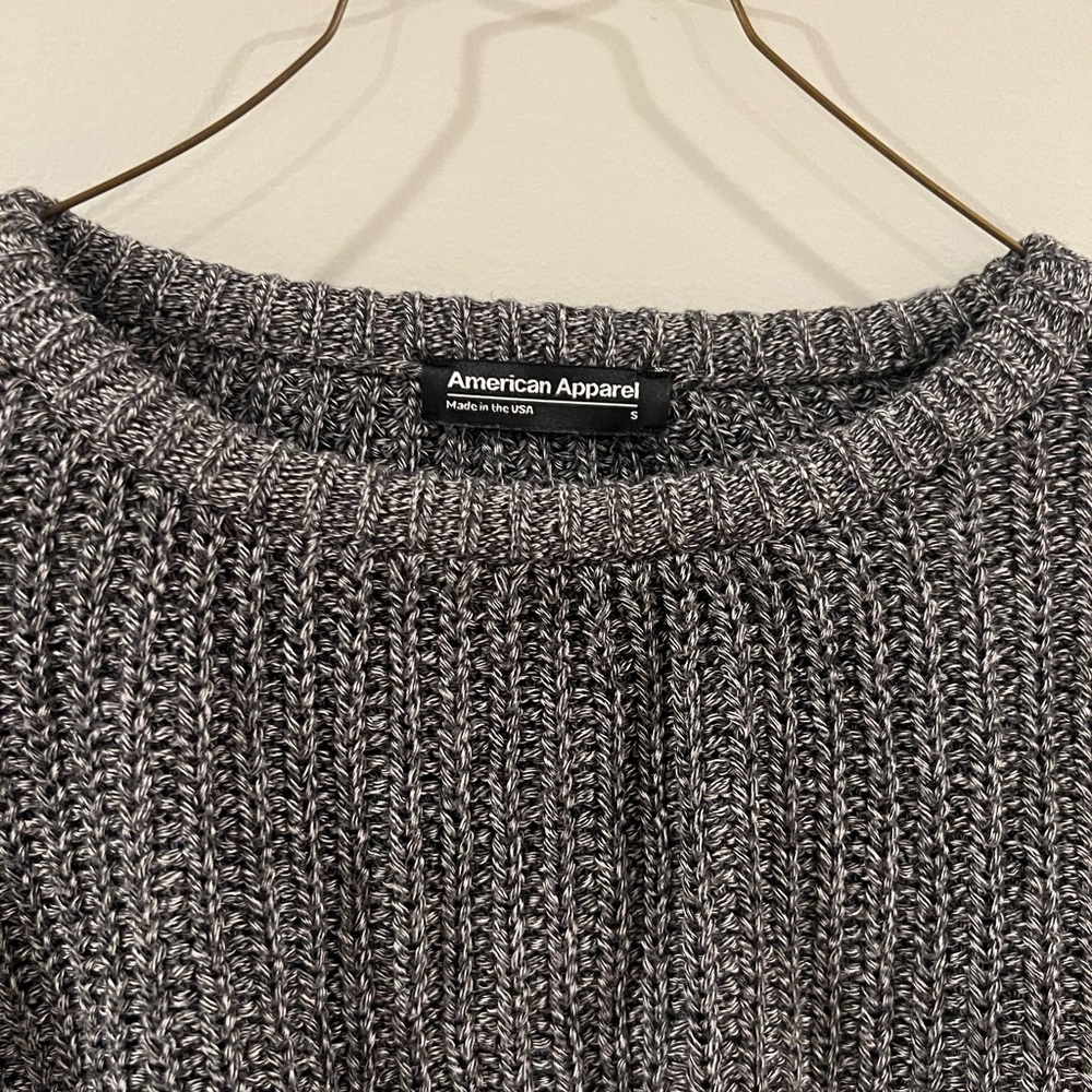 Grey knit sweater